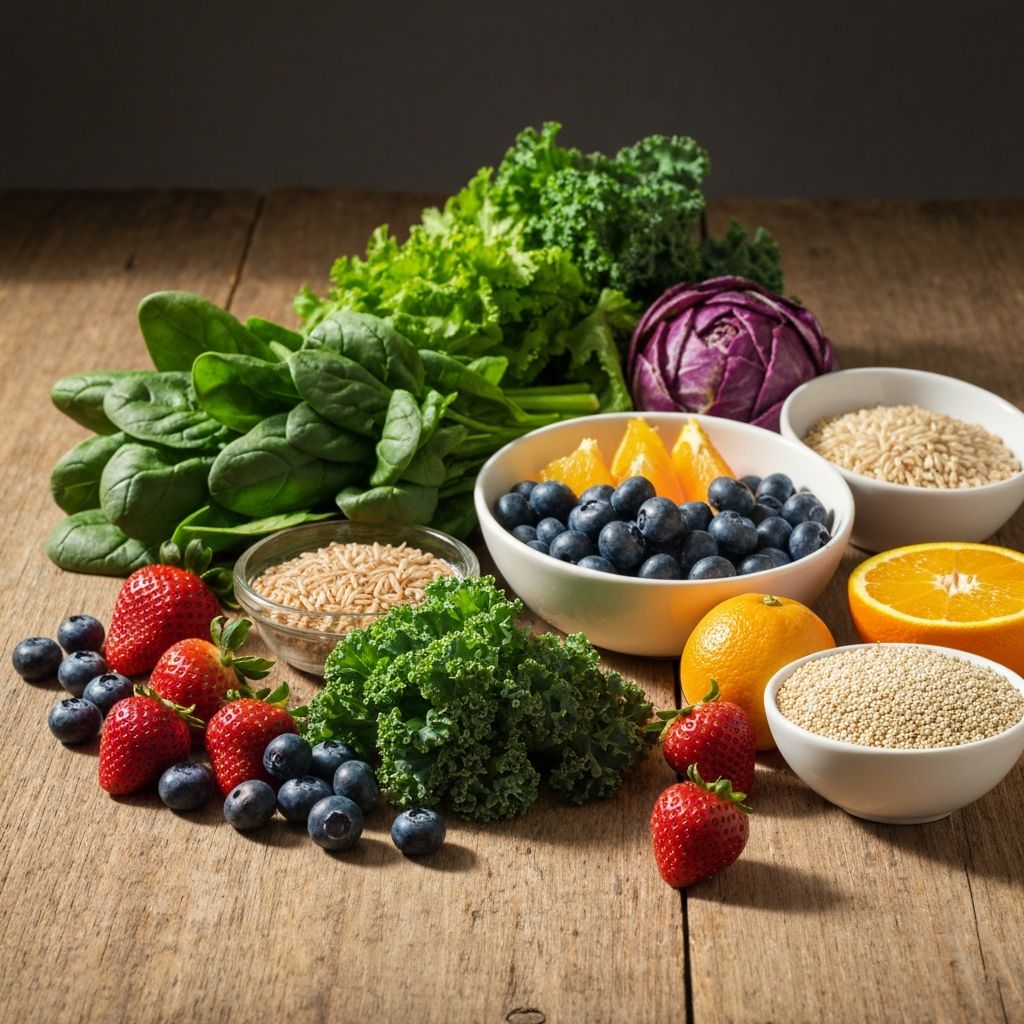 Egészséges ételek és természetes környezet